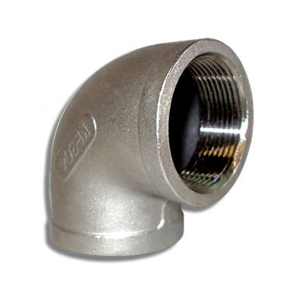 Cotovelo 90° Fêmea/Fêmea BSP 2” Inox 304 – 150 lbs