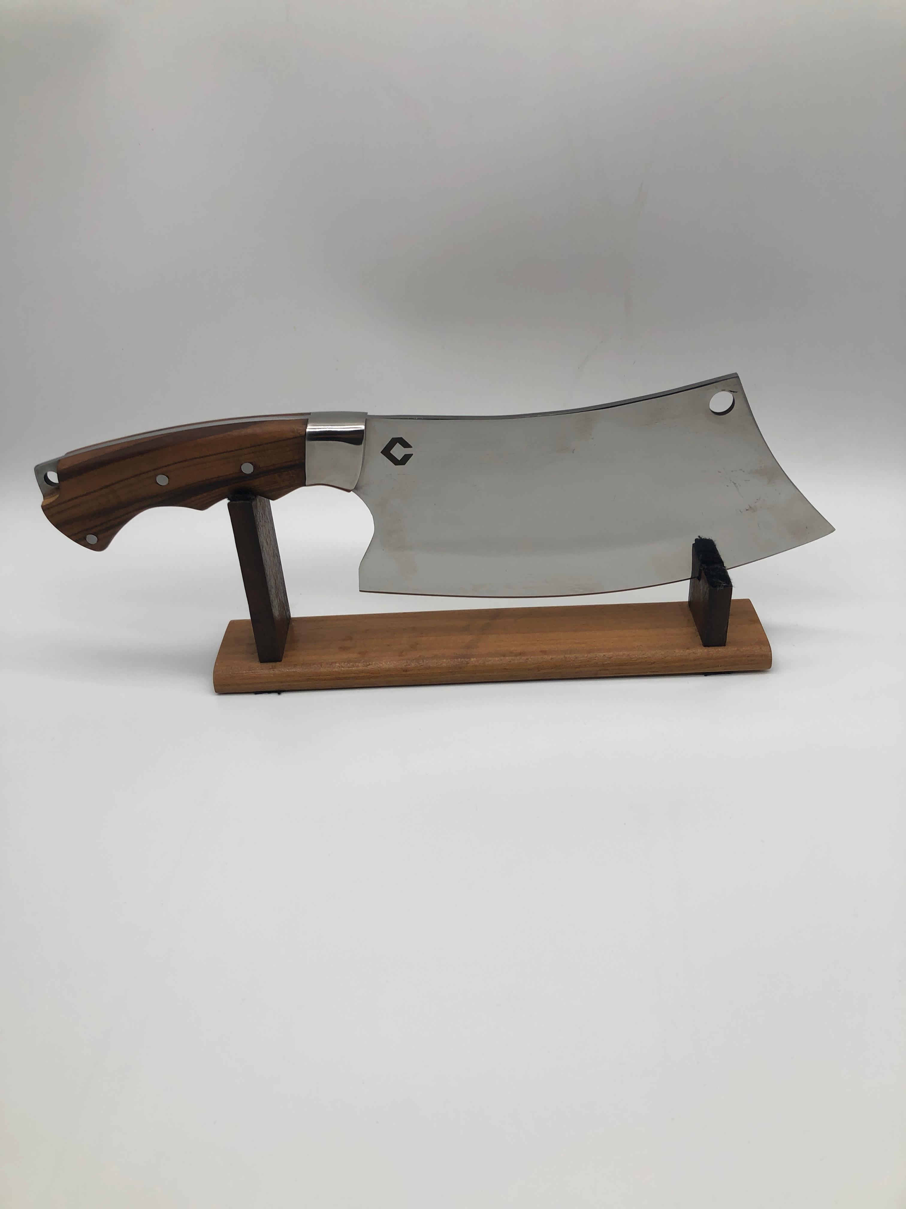 Cutelo Artesanal Inox 420 – Cabo de Madeira 5 Pinos  8,5