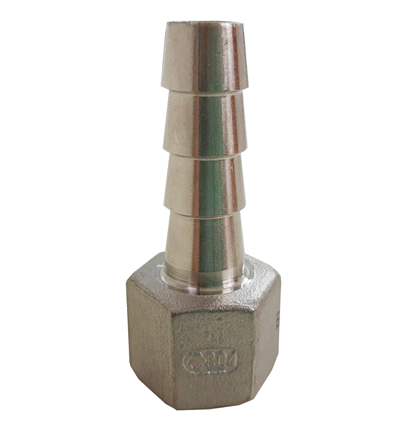 Espigão Sextavado Fêmea Inox 304 BSP 1/4