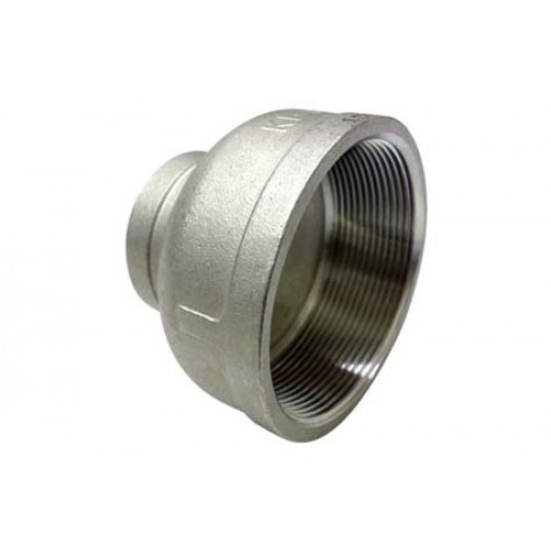 LUVA REDUÇÃO INOX 304 – BSP 150 DN 3/4 X 1/2 POLEGADAS