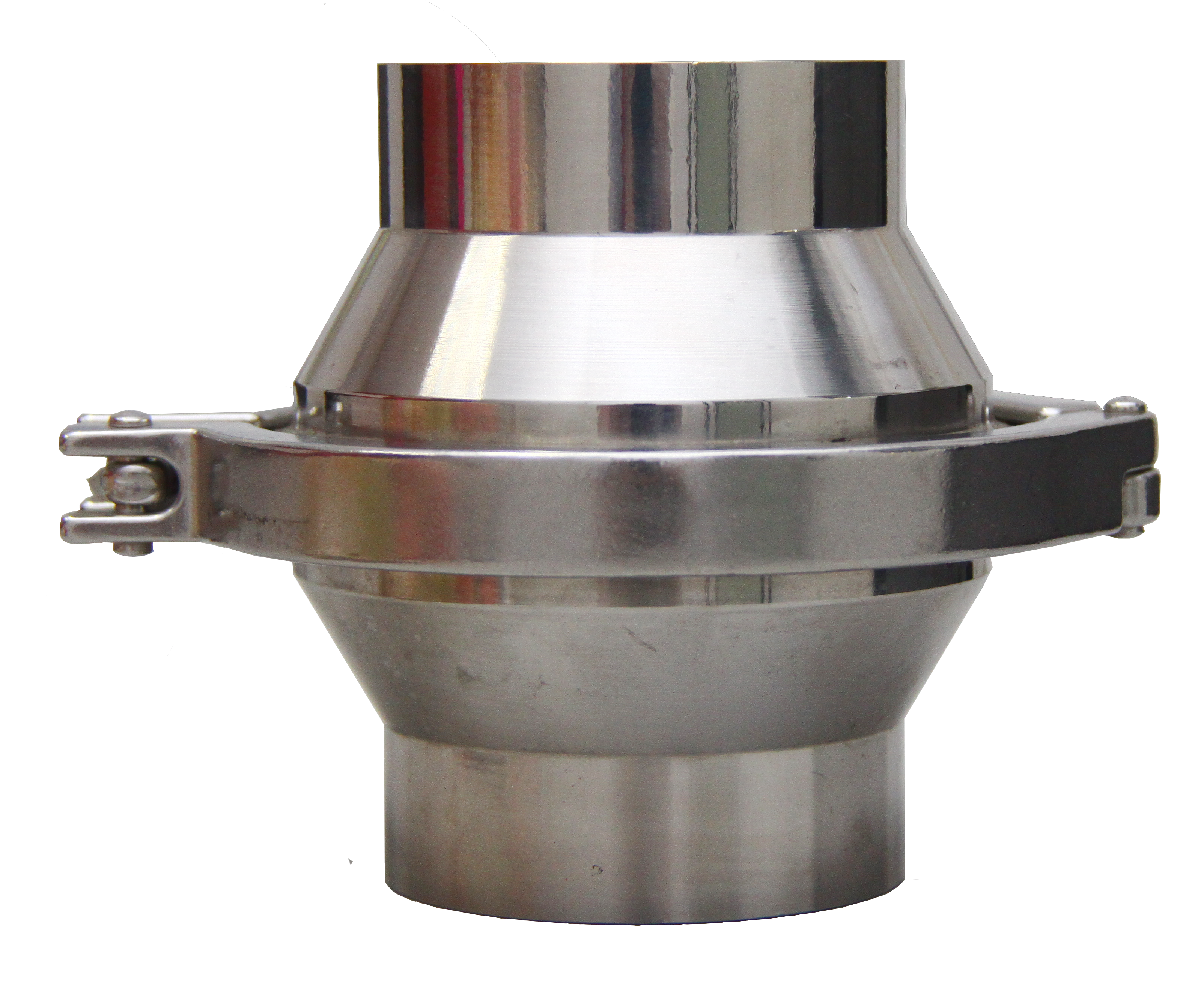 VÁLVULA RETENÇÃO PARA SOLDA INOX 304 2.1/2 OD MODELO ABRAÇADEIRA