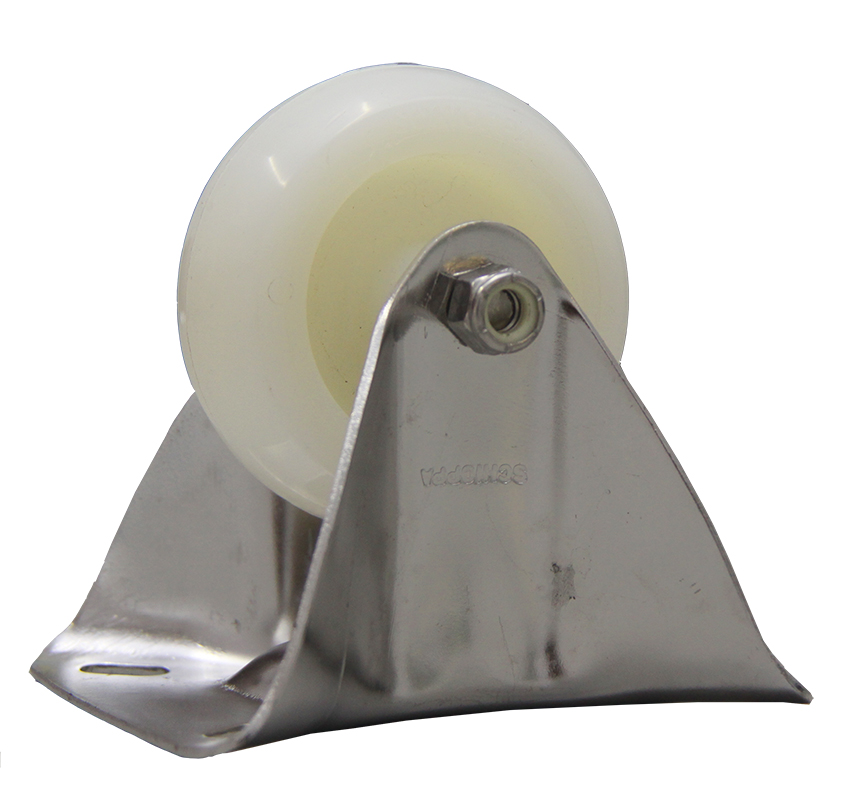 Rodizio Inox 304 Placa Fixo Fl 312 Rd Nylon