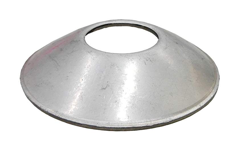 TAMPA ABAULADA VAZADA EM AÇO INOX 304 PARA TUBO 38,10MM X 5/8 (1 1/2)