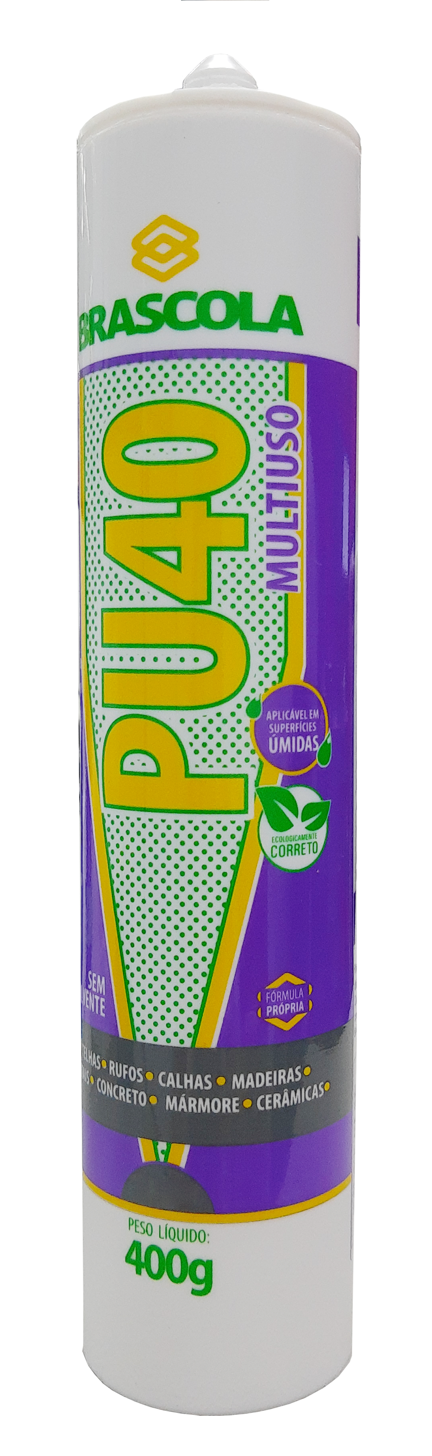 SIL PU 40 MULTIUSO BRASCOLA BRANCO CART 280ML/400G REF: 3060025