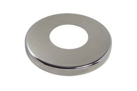 CANOPLA RETA POLIDA EM AÇO INOX 304 38,10X81MM (1 1/2)