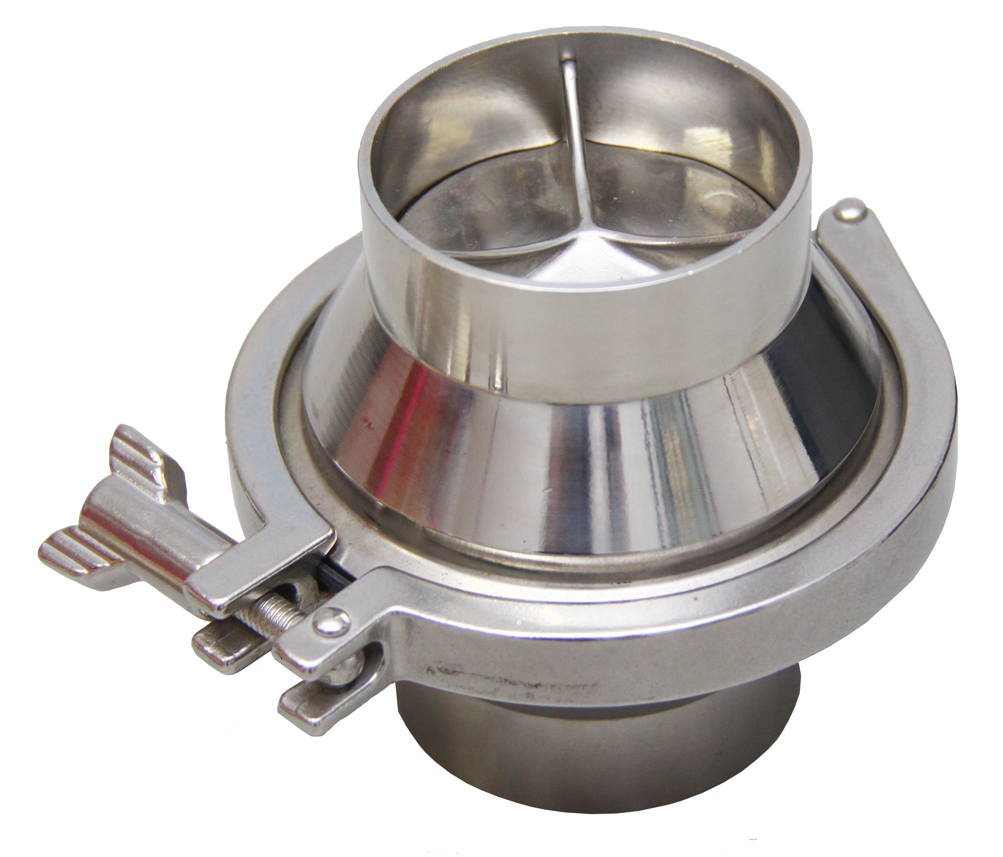 VÁLVULA RETENÇÃO PARA SOLDA 2.1/2 POLEGADAS OD INOX 304 MODELO ABRAÇADEIRA (MAX)