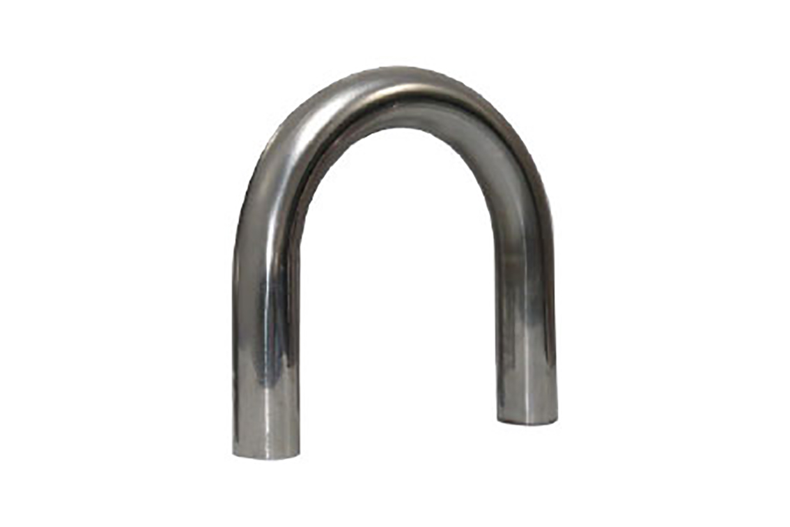 CURVA RAMPA 180° EM AÇO INOX 304 38,10X1,20MM COMP 300MM NBR9050 POLIDA