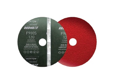 DISCO LIXA FIBRA CERAMICO RED F900  P80 - 115X22 NORTON REF: 78072745746